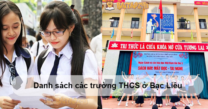 Danh sách các trường THCS ở Bạc Liêu