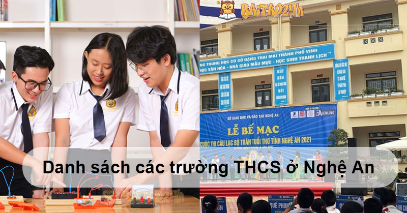 Danh sách các trường THCS ở Nghệ An