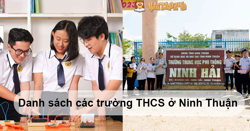 Danh sách các trường THCS ở Ninh Thuận