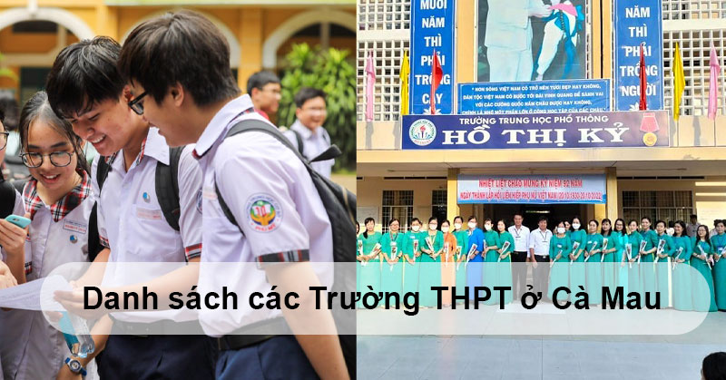 Danh sách các Trường THPT ở Cà Mau