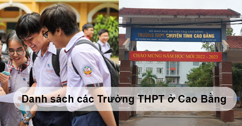 Danh sách các Trường THPT ở Cao Bằng