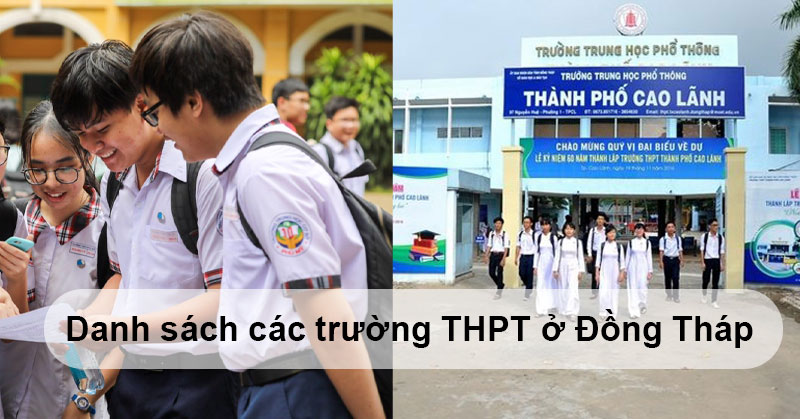 Danh sách các trường THPT ở Đồng Tháp