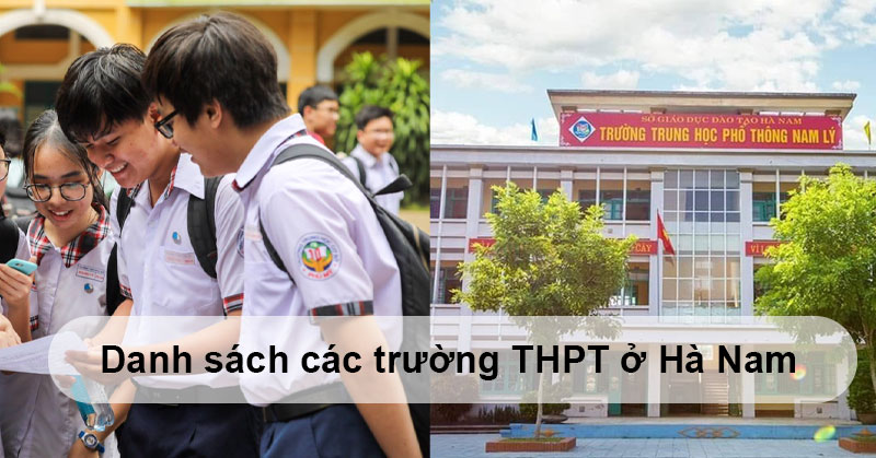 Danh sách các trường THPT ở Hà Nam