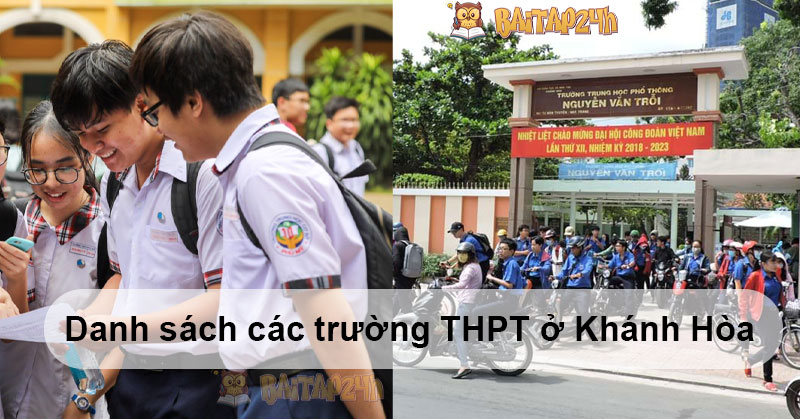 Danh sách các trường THPT ở Khánh Hòa