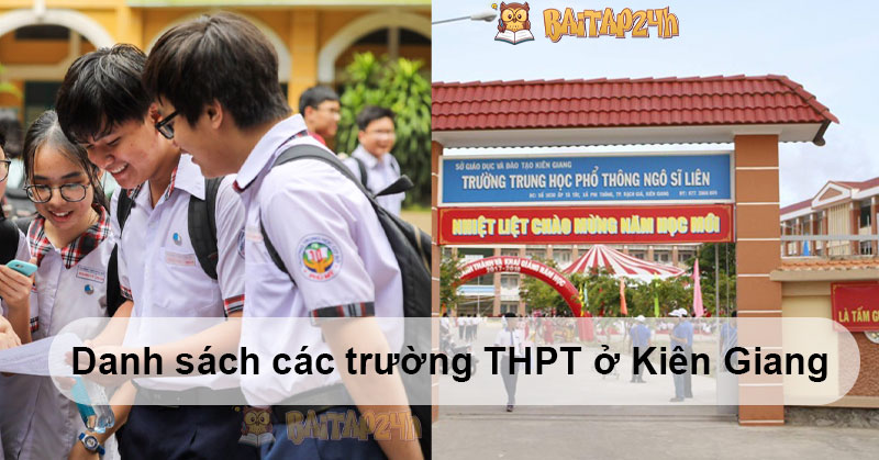 Danh sách các trường THPT ở Kiên Giang