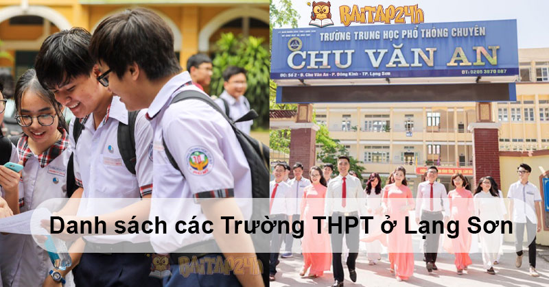 Danh sách các trường THPT ở Lạng Sơn