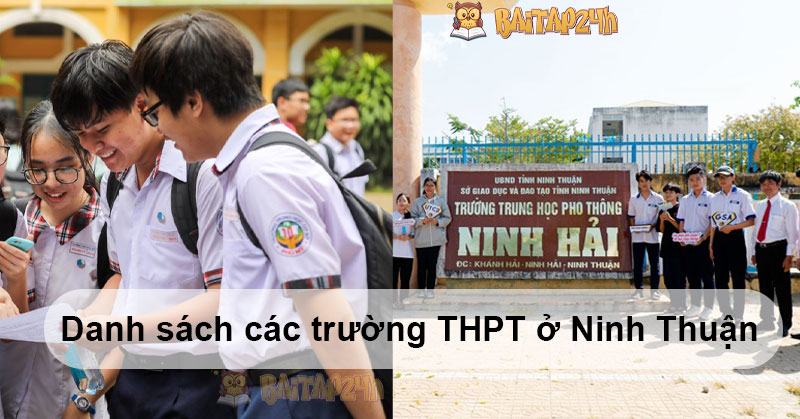 Danh sách các trường THPT ở Ninh Thuận