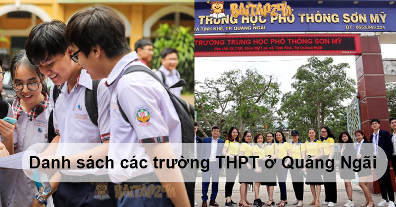 Danh sách các trường THPT ở Quảng Ngãi