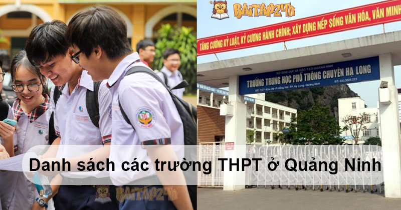 Danh sách các trường THPT ở Quảng Ninh