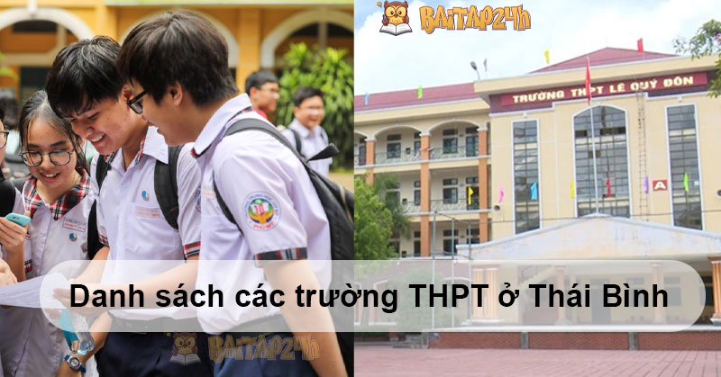 Danh sách các trường THPT ở Thái Bình