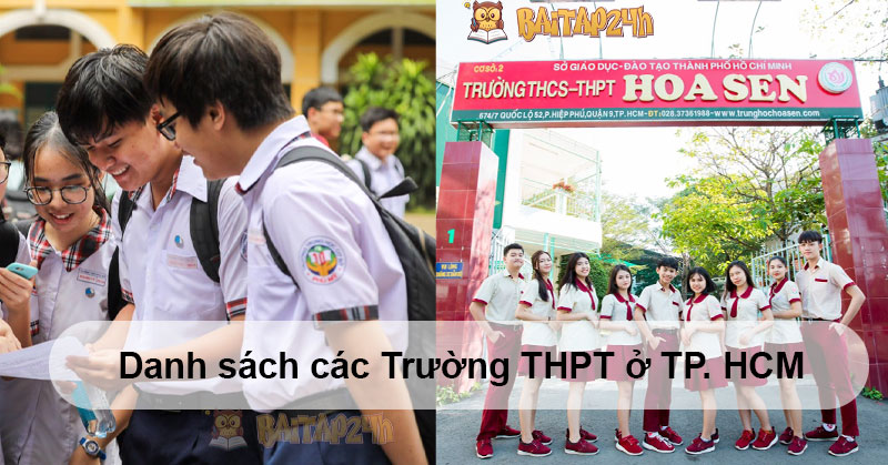 Danh sách các Trường THPT ở TP. HCM