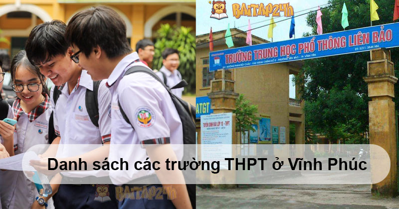 Danh sách các trường THPT ở Vĩnh Phúc