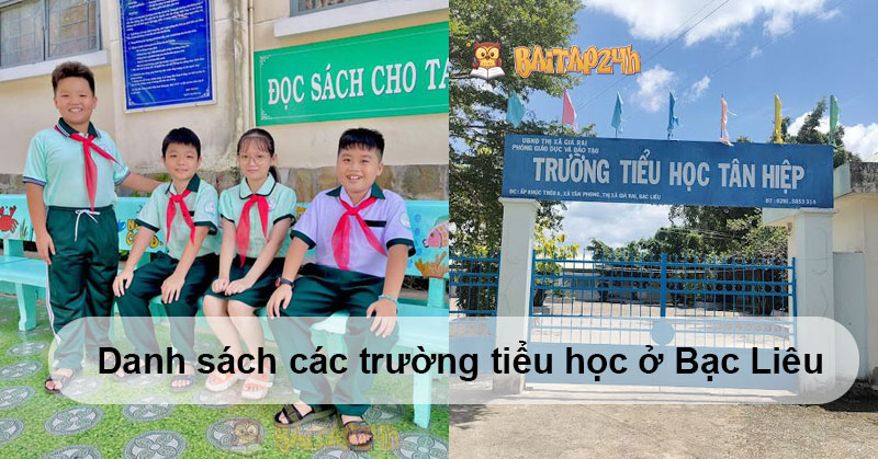 Danh sách các trường tiểu học ở Bạc Liêu