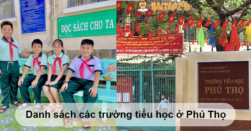 Danh sách các trường tiểu học ở Phú Thọ