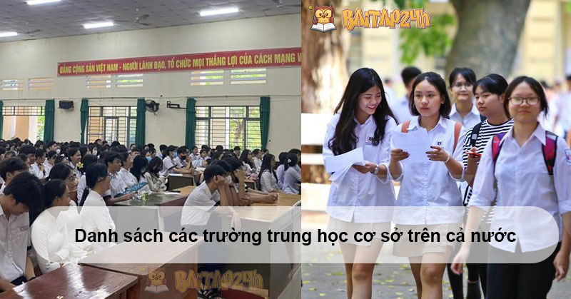 Danh sách các trường trung học cơ sở trên cả nước