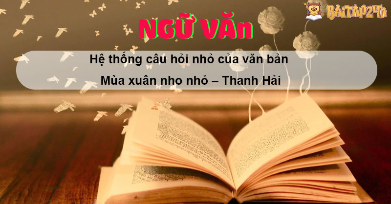 Trả lời câu hỏi nhỏ của Mùa xuân nho nhỏ - Thanh Hải